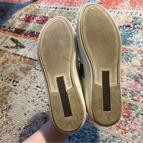 MICHAEL MICHAEL KORS Irving Stripe Snake-Embossed Leather Sneaker size 10 - Picture 7 of 8